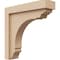 Ekena Millwork 3"W x 12"D x 12"H Thin Warren Rough Cedar Woodgrain TimberThane Corbel, Primed Tan CORUR03X12X12WARRCPR - alternate 1
